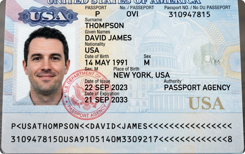 หนังสือเดินทาง Passport
