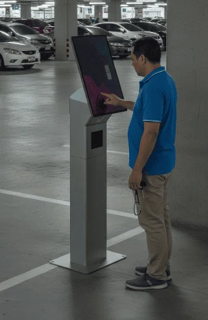 ระบบลงทะเบียนผู้มาติดต่อแบบ Self-service